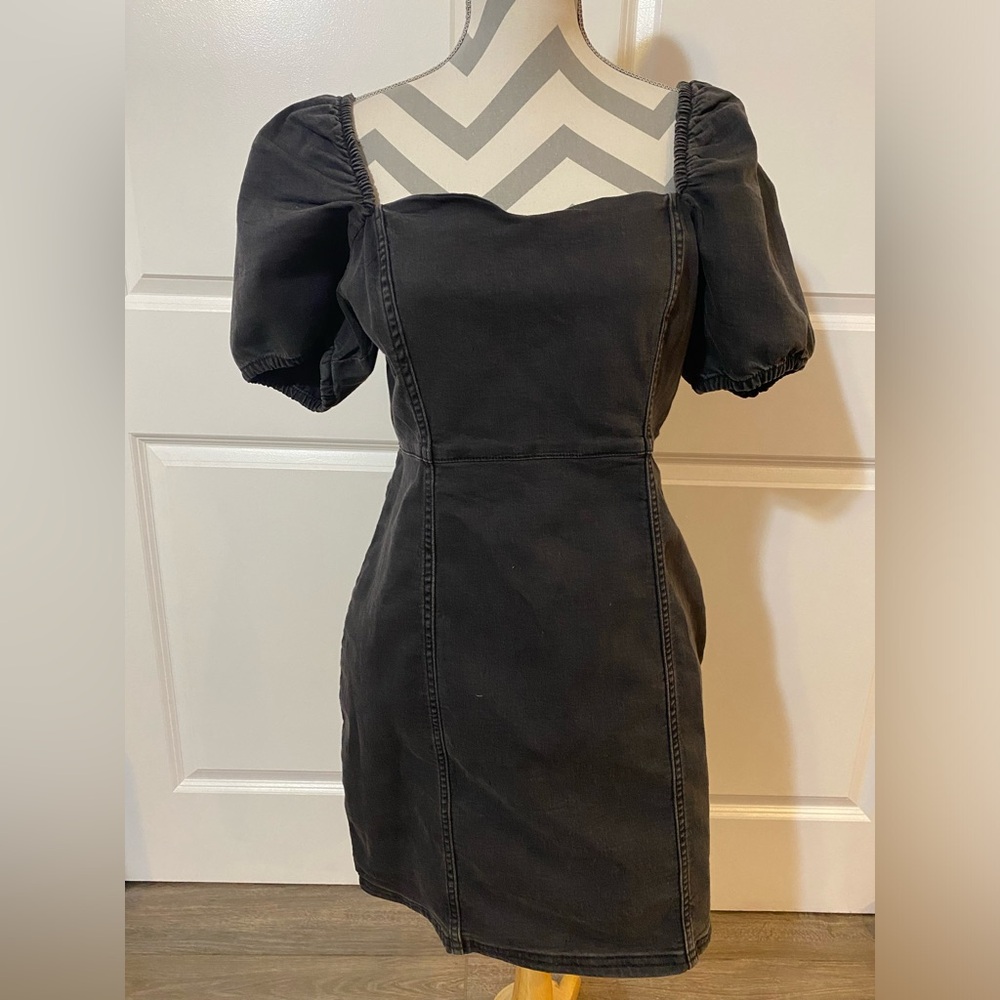 Divided H&M Medium Black Denim Dress